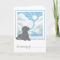 Pet Loss Simpathy Card -Labrador