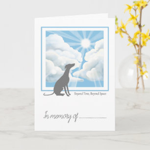Pet Loss Simpathy Card -Sighthound