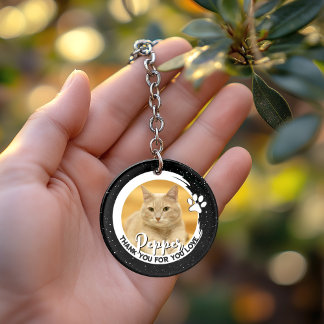 Pet Loss Sympathy Memorial Keepsake Night Sky Key Ring
