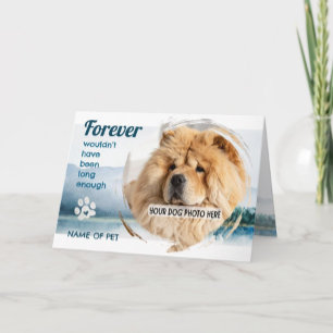 PET LOSS your photo & name Memorial Card