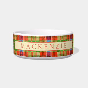 PET LOVE Ceramic Pet Bowl / Mac Rae Tartan