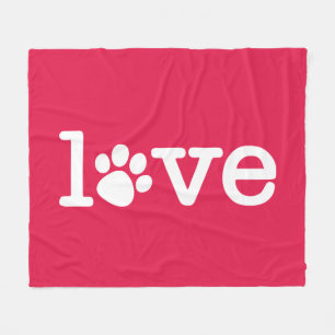 Pet love fleece blanket