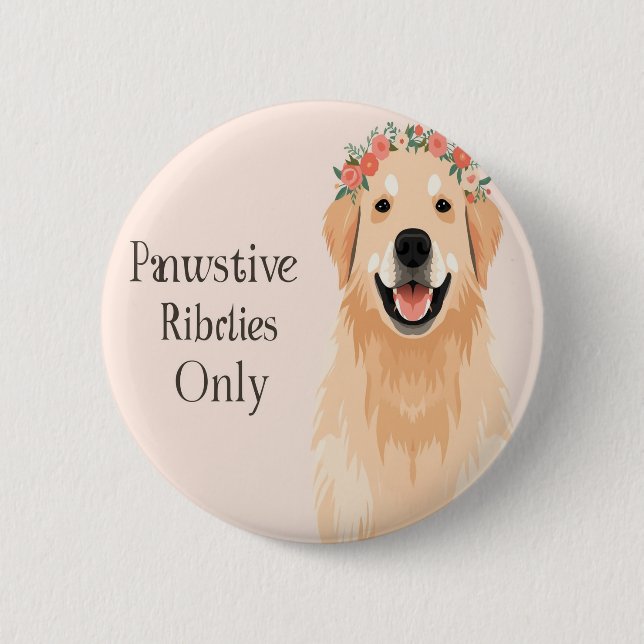 pet lover 6 cm round badge (Front)