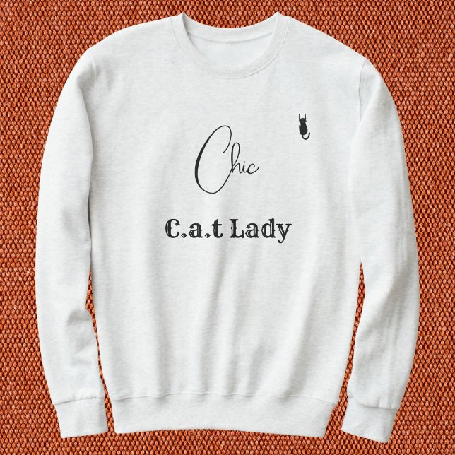 Pet Lover Ash And Black Script Customised Cat Mum Sweatshirt (Creator Uploaded)