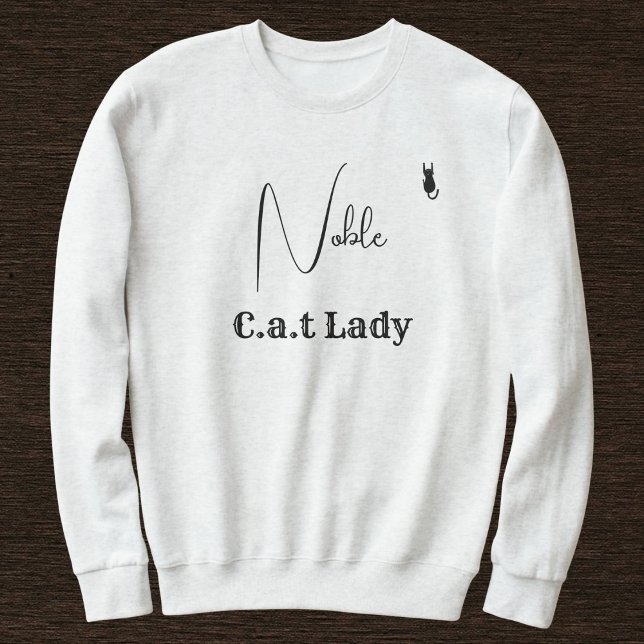 Pet Lover Ash And Black Script Customised Cat Mum Sweatshirt (Creator Uploaded)