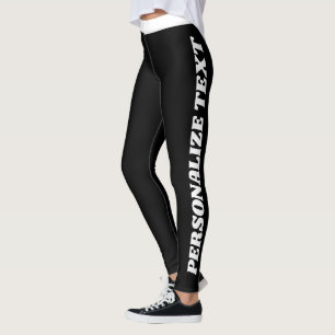 Pet Lover Cat Mum White Black Custom Made Sports Leggings