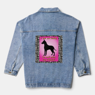 pet lover denim jacket