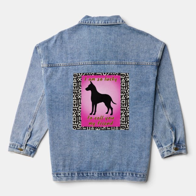 pet lover denim jacket (Back)