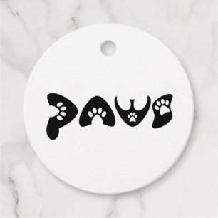 Pet Lover felling Favour Tags