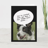 Pet lover Happy Hour Getting Old Funny Birthday