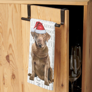 Pet Lover Holiday Chesapeake Retriever Christmas Tea Towel