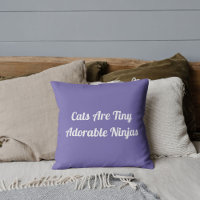 Pet Lover Modern DIY Funny Cat Quote On Periwinkle