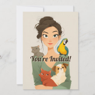Pet Lover’s Cosy Portrait Invitation