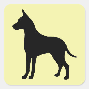 pet lover square sticker