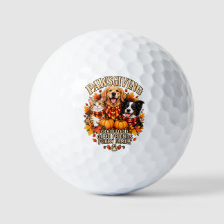 Pet Lover Thanksgiving Custom Family Men Women Kid Golf Balls
