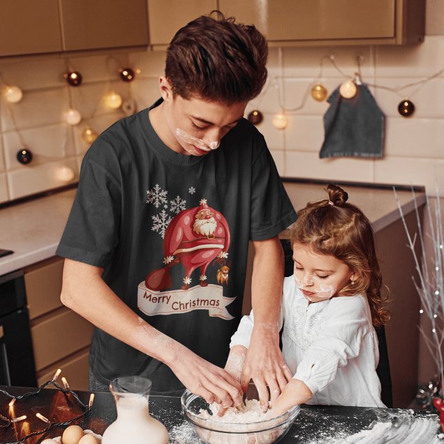 Pet Lovers' Christmas Special: Red Santa & Dog T-Shirt (Creator Uploaded)