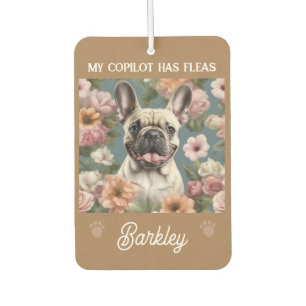 Pet Lovers Dog Photo Copilot Fleas Car Air Freshener