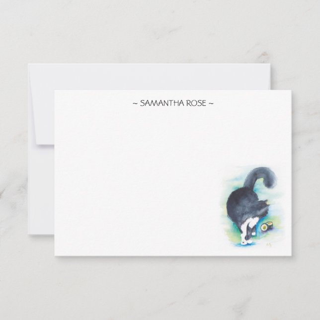 Pet Lover's Watercolor Note Cards (Front)