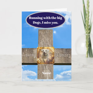 Pet, Loving Memory Folded Greeting Card