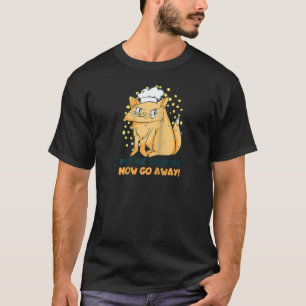 Pet Me Feed Me Now Go Away Funny Cat Lady Or Cat D T-Shirt