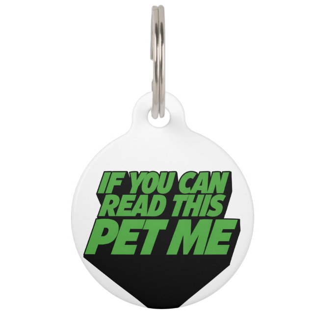Pet Me Tag (Front)