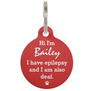 Pet Medical Details   Lost and Found Red Pet Tag