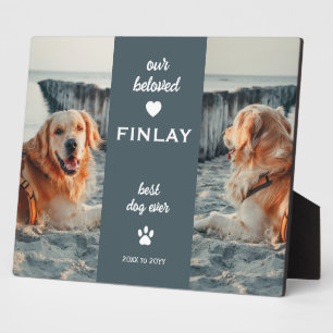Pet Memorial 2 Photo Best Dog Ever Plaque