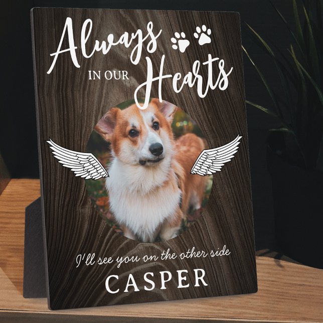 Pet Memorial Angel Wings Photo Plaque (Creator Uploaded)
