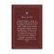 Pet Memorial Card 3.5" x 5" - Maroon - Pet Prayer