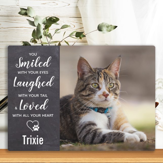 Pet Memorial Cat Photo Plaque (Creator Uploaded)