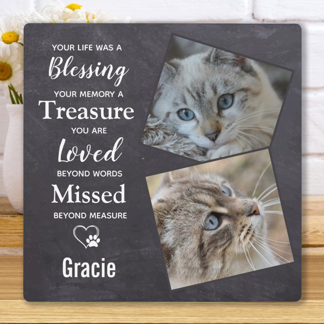 Pet Memorial - Cat Remembrance Photo Plaque (Creator Uploaded)
