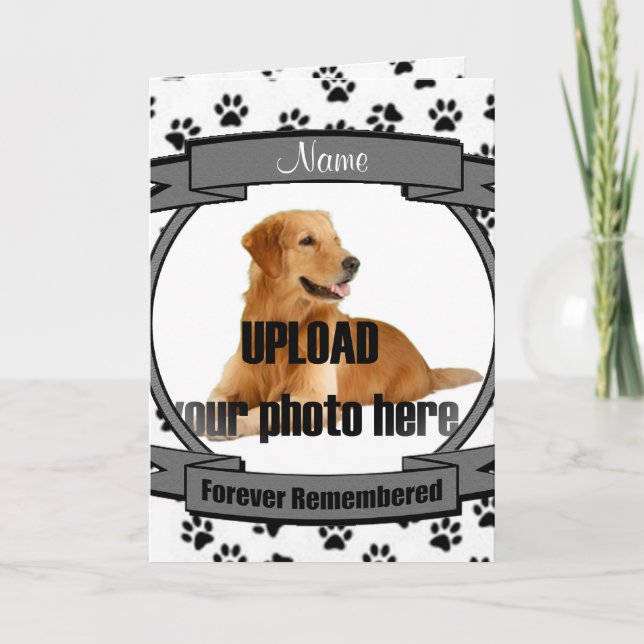 Pet Memorial Custom Announcement (Front)
