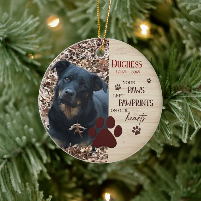 Pet Memorial Customised Remembrance Ceramic Tree Decoration (Tree)