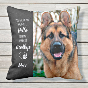 Pet Memorial - Dog Lover Gift - Custom Pet Loss Cushion