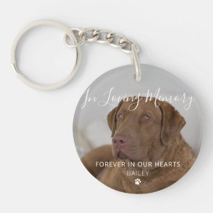 Pet Memorial Dog Photo Pet Loss Keepsake Key Ring