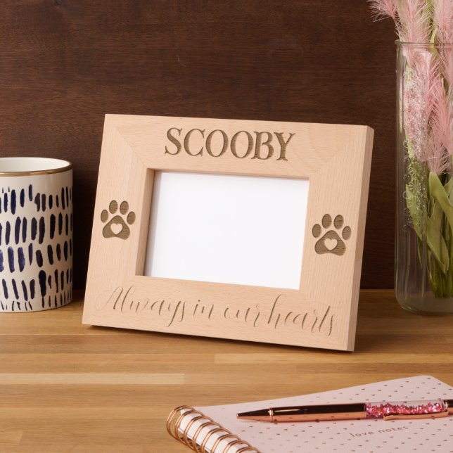 Pet Memorial Etched Frames (Left)