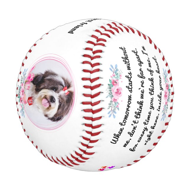 Pet Memorial Gift For Pet Lovers Baseball (Angled)