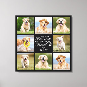 Pet Memorial Gift Personalised Pet Loss Photo Canvas Print