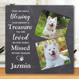 Pet Memorial Gift - Pet Dog Remembrance - Pet Loss Plaque