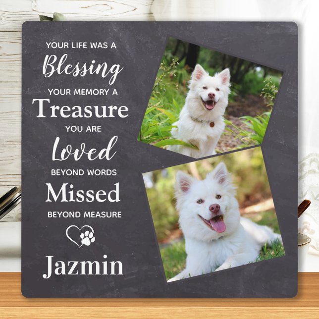 Pet Memorial Gift - Pet Dog Remembrance - Pet Loss Plaque (Creator Uploaded)