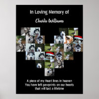 Pet Memorial Gift Pet loss Custom Photo collage 