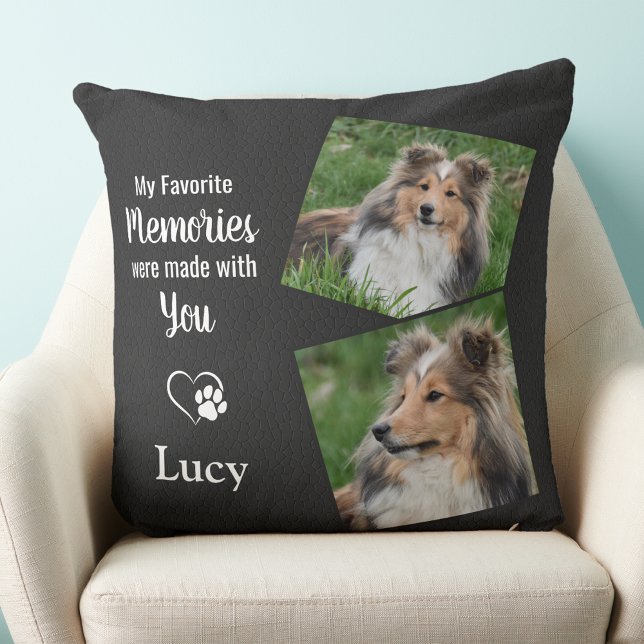 Pet Memorial Gift - Pet Loss Remembrance Dog Photo Cushion (Creator Uploaded)