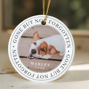 Pet Memorial Gone But Not Forgotten Modern Photo Ceramic Tree Decoration