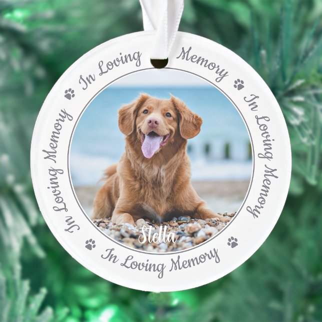 Pet Memorial In Loving Memory Ornament (Creator Uploaded)