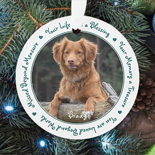 Pet Memorial Keepsake Photo Ornament