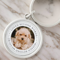 Pet Memorial Loved Beyond Words Elegant Chic Photo