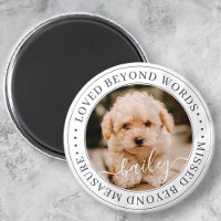Pet Memorial Loved Beyond Words Elegant Chic Photo