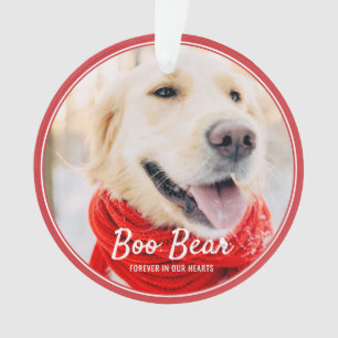 Pet Memorial Modern Frames Simple Photo Ornament