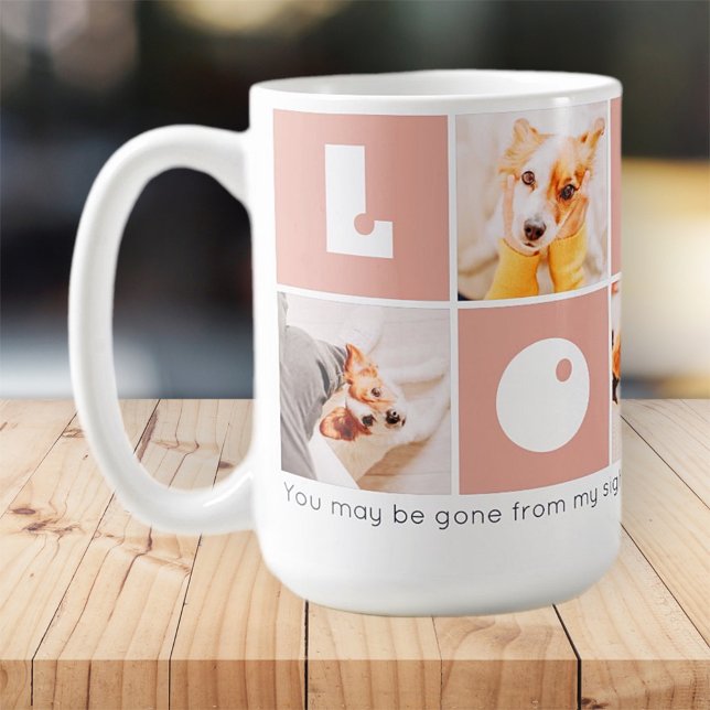 Pet Memorial Modern Remembrance Photos Keepsake Coffee Mug (Creator Uploaded)