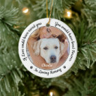 Pet Memorial Modern Sympathy Keepsake Dog Photo